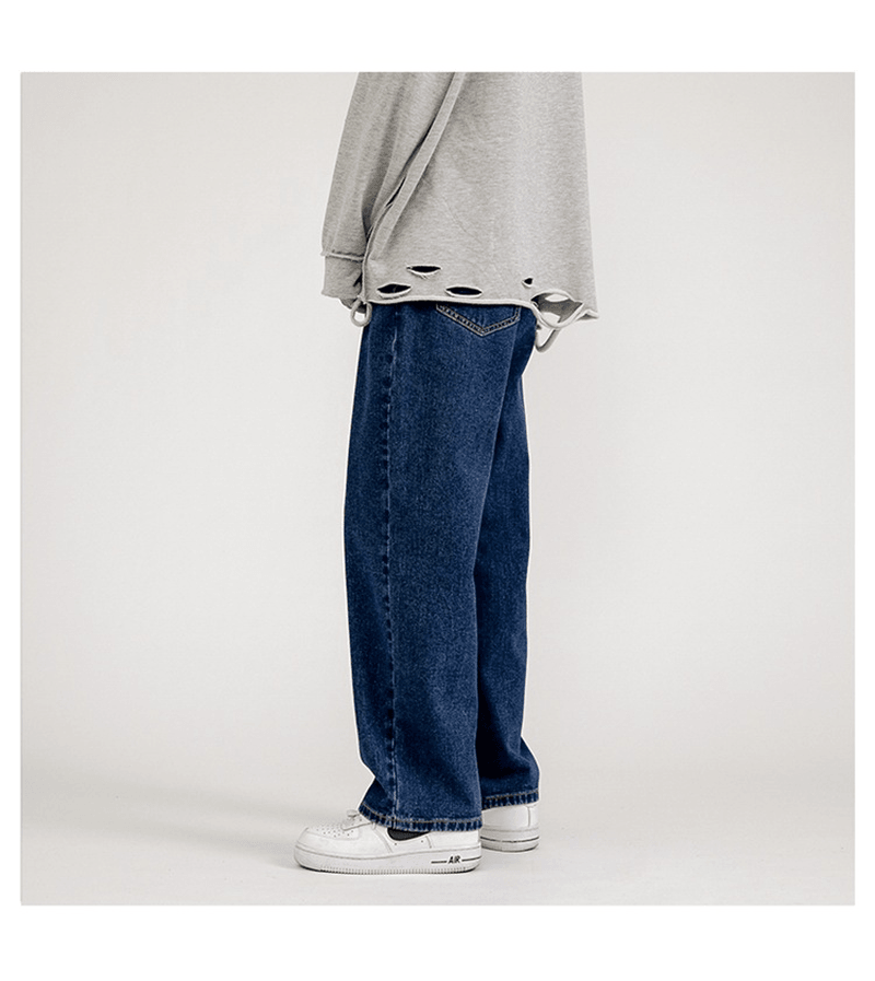 Trendy Wide-Leg Drape Mopping Pants - MRSLM