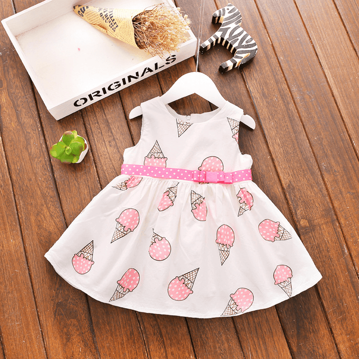 Female Baby Girls Summer Dress Cotton Dress 0-3 Years 1 Baby Girl Princess Skirt Dress - MRSLM