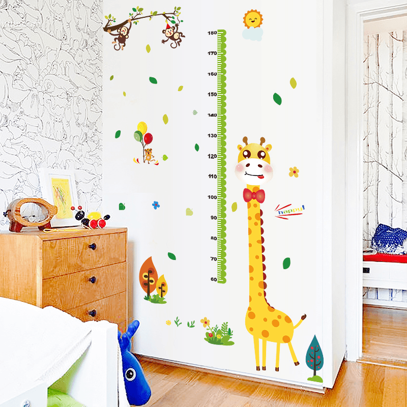 Miico SK9350 Giraffe Height Stickers Children'S Room Kindergarten Decorative Wall Stickers DIY Sticker - MRSLM