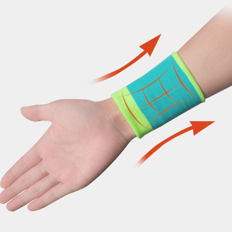 AONIJIE 1 Pair Wristband Fitness Exercise Running Sports Elastic Wrist Support Brace Sweatband - MRSLM