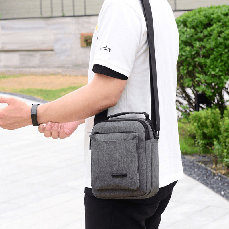 Men Waterproof Casual Nylon Crossbody Bag Shoulder Bag for Outdoor Office - MRSLM
