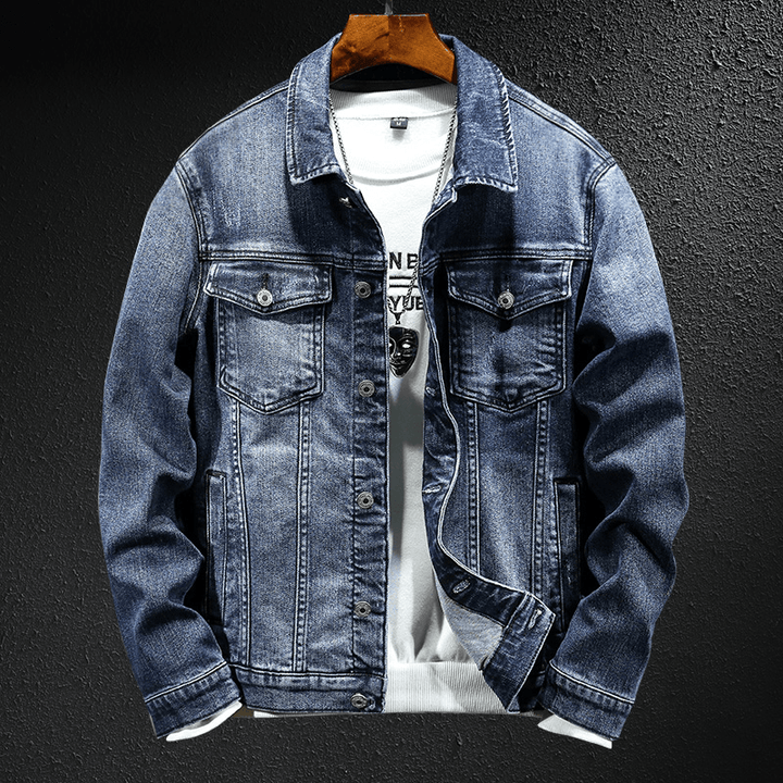 Thick and Versatile Casual Denim Jacket - MRSLM