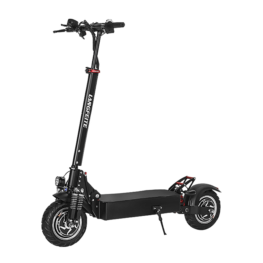 LANGFEITE L9 26Ah 52V 1000W Dual Motor Folding Electric Scooter Vehicle 10In 60Km/H Top Speed 70Km Mileage Double Brake System Max Load 150Kg EU Plug - MRSLM
