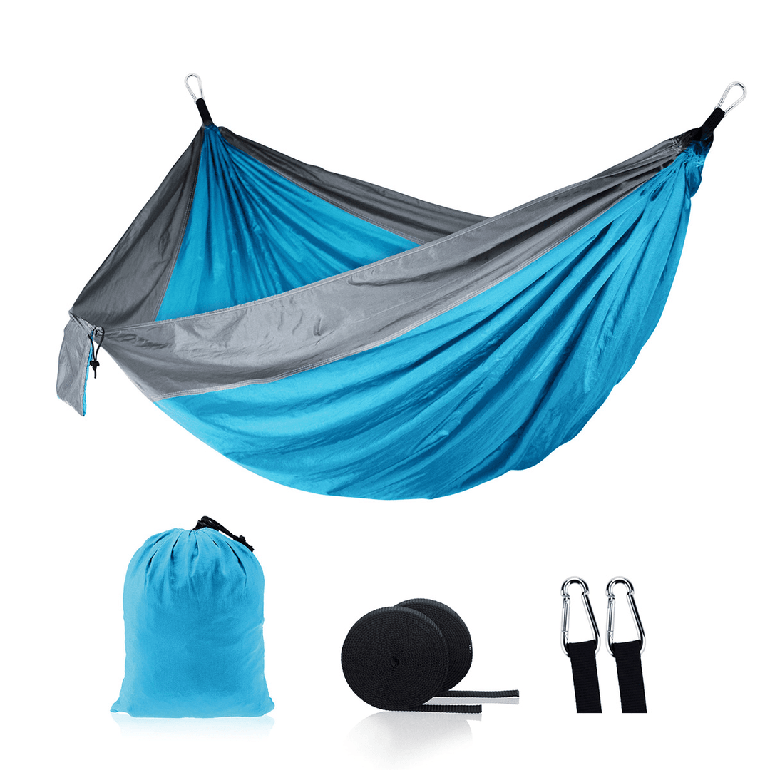 2 Person Double Hammock Hanging Bed Garden Swing Outdoor Camping Travel - MRSLM