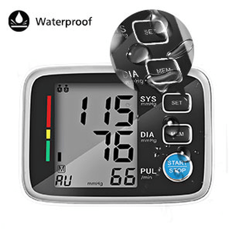 Blood Pressure Monitor LCD Display Blood Pressure Machine Pressure Monitor Large Cuff Digital Measure Blood Pressure Memories - MRSLM