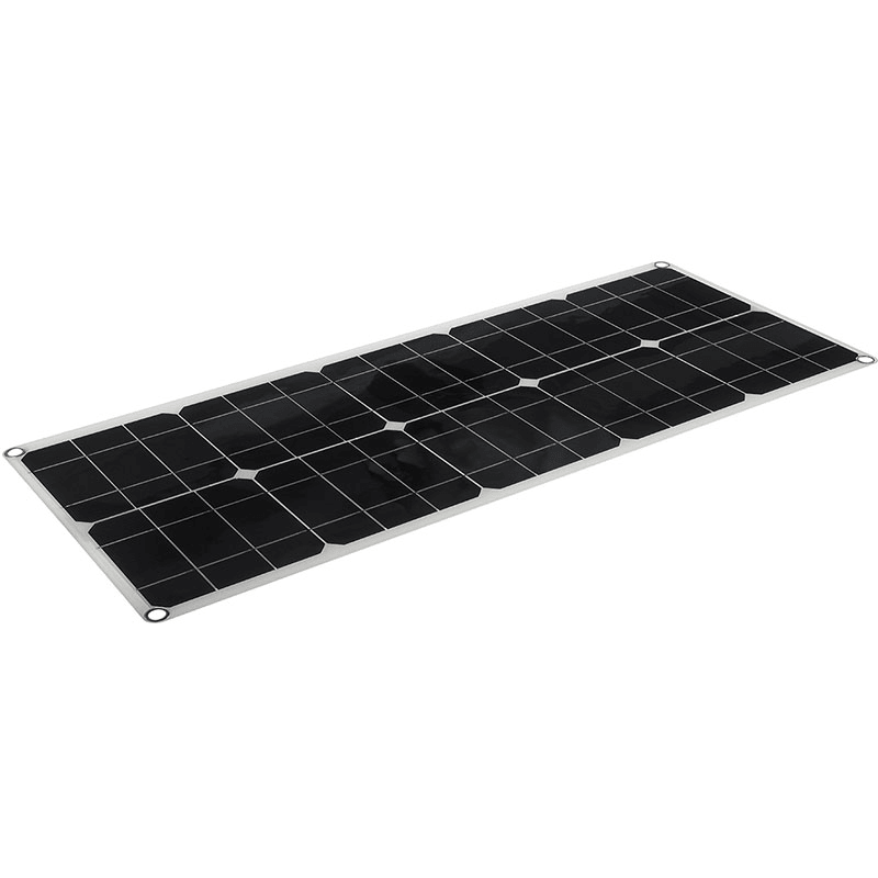 40W Flexible Solar Panel USB Monocrystalline Connecter Battery Charger for Camping Hiking Climbing Cycling - MRSLM