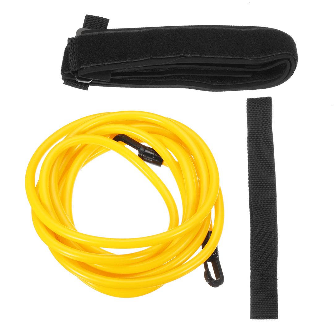 6X9X4M Swimming Resistance Pool Bands Swim Bungee Trainer Belt Swimming Learning Kit for Adult Sport with 13FT Rope and Mesh Bag - MRSLM