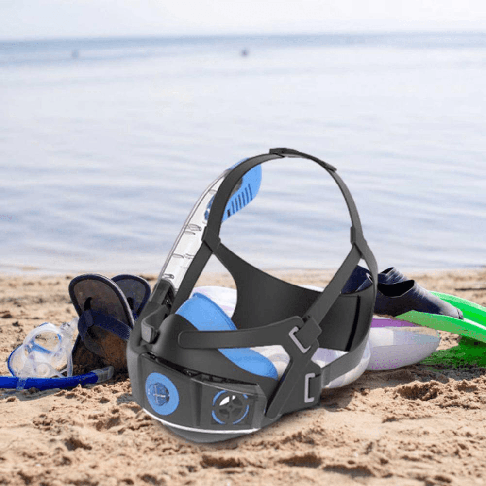 Diving Snorkeling Mask anti Fog Leak Proof Underwater Split Diving Face Cover Swimming Equipment - MRSLM