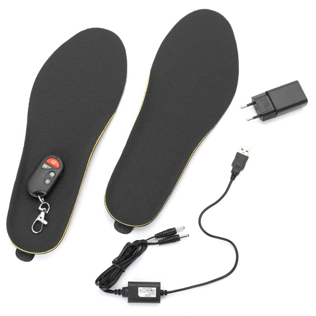 Electric Heated Shoe Insole Foot Warmer Heater Battery Warm Socks Ski Boot - MRSLM