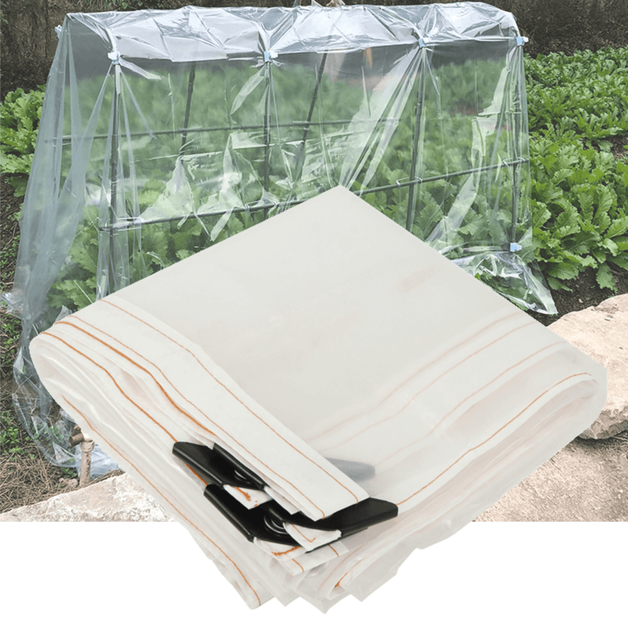 Garden Patio Clear Plant Canopy Sunshade Rain Cover Waterproof Windproof - MRSLM