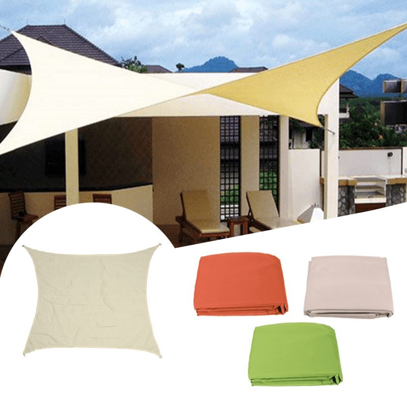 3M Sun Shade Sail Cloth Shadecloth Outdoor Canopy Patio Square Cover UV Block - MRSLM