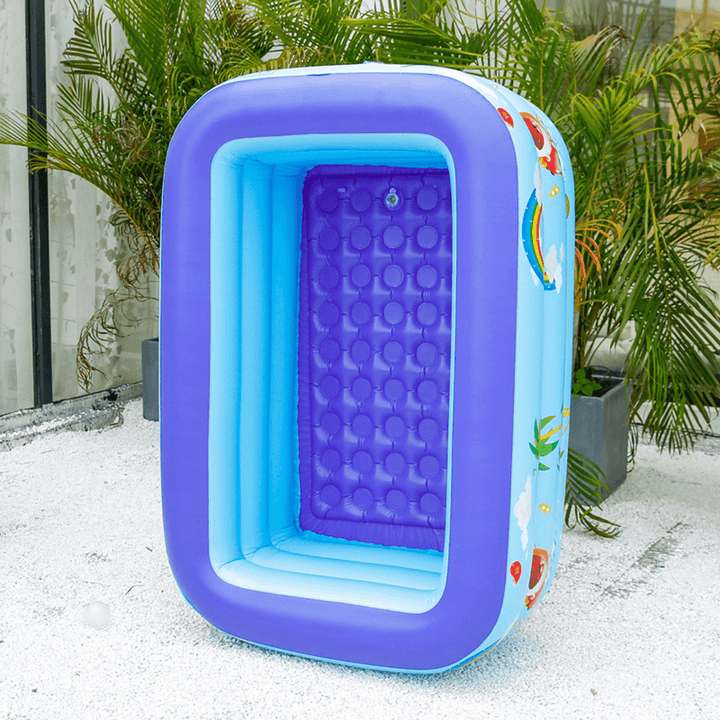 Children Inflatable Swimming Pool Bathing Tub Baby Toddler Paddling Kids for Children Swimming Supplies - MRSLM