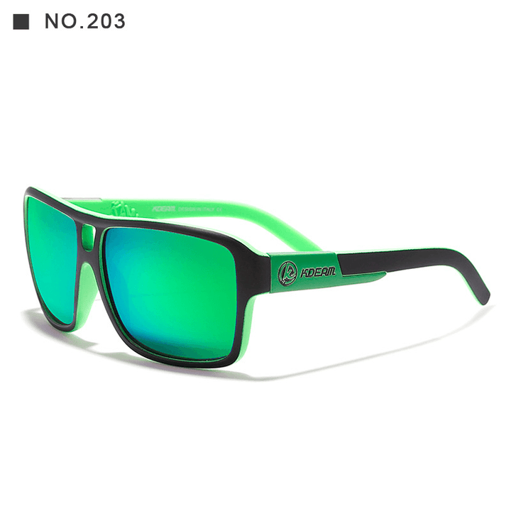 Square Sports Polarized Sunglasses European and American Colorful Big Frame Cycling Glasses - MRSLM