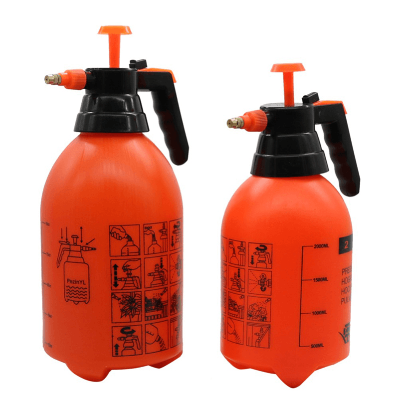 2L/3L Pneumatic Sprayer Bottle Fogger Nebulizer Adjustable Copper Nozzle Head Manual Air Compression Pump Spray Bottle - MRSLM