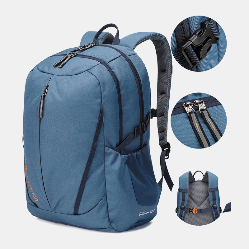 Men Polyester Waterproof Light Weight Large Capacity Sport Hiking Travel Backpack - MRSLM