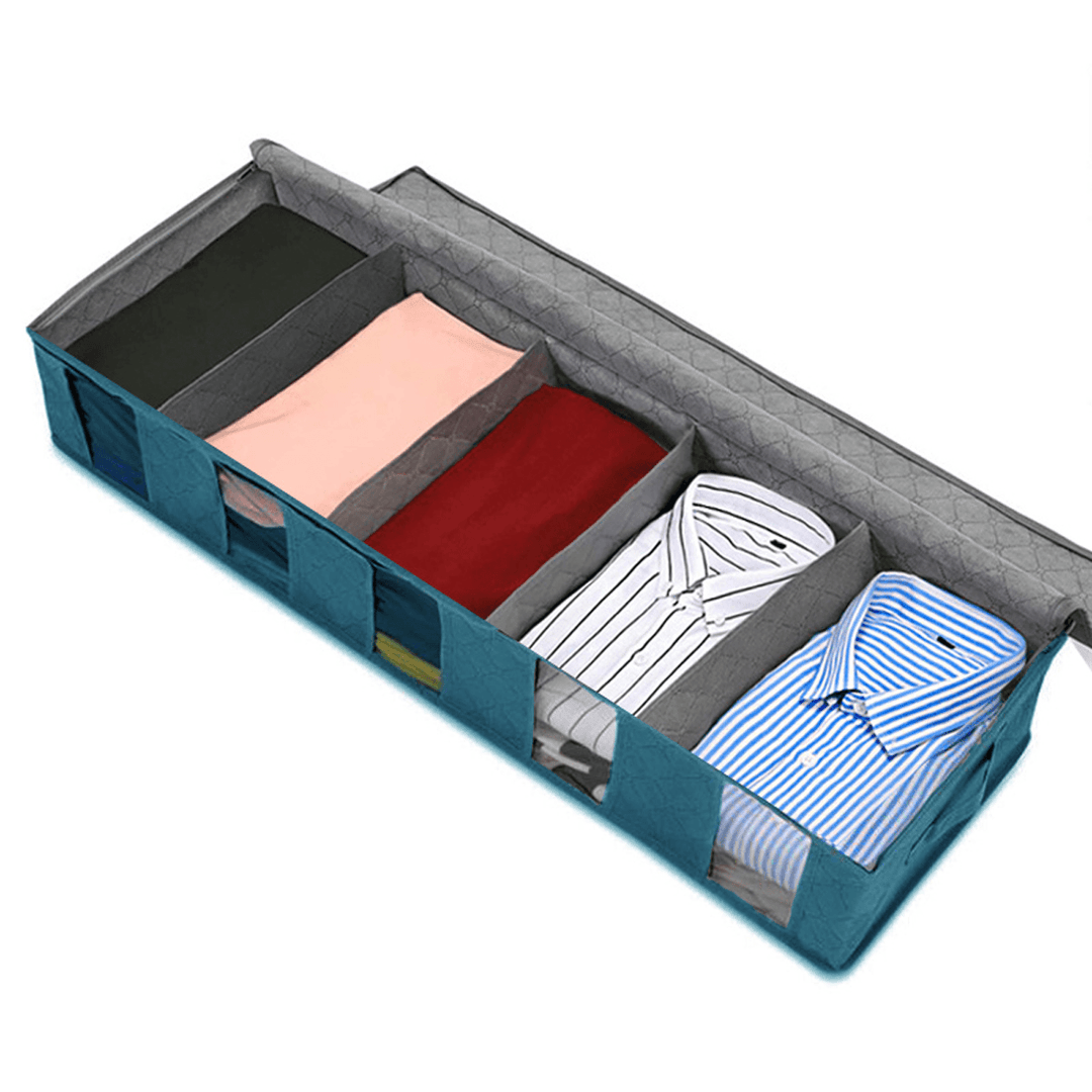 Quilt Storage Bag Non-Woven Case Box Dust-Proof Cloth Foldable Organizer - MRSLM