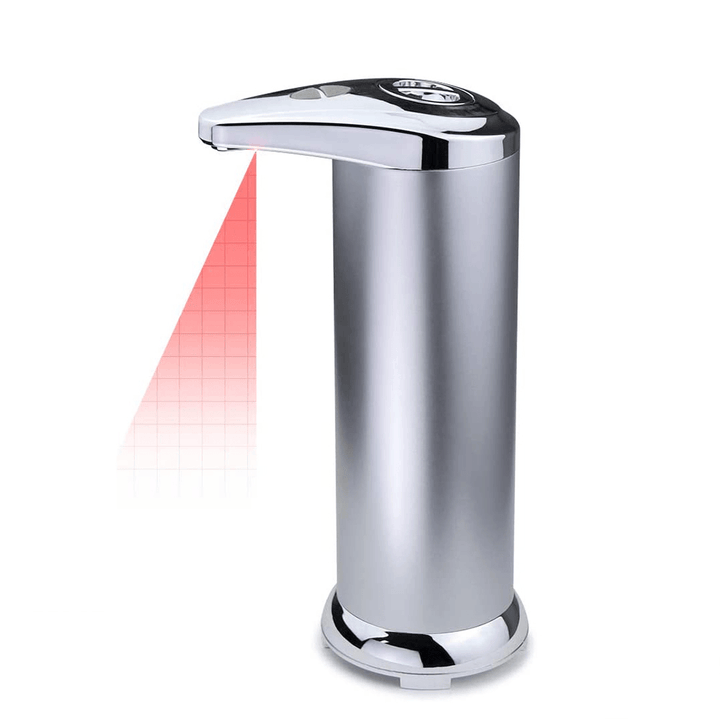 SD01 Automatic Soap Dispenser Touchless Activated Infrared Motion Sensor Stainless Steel Liquid Hands-Free Soap Pump with Waterproof Base - MRSLM