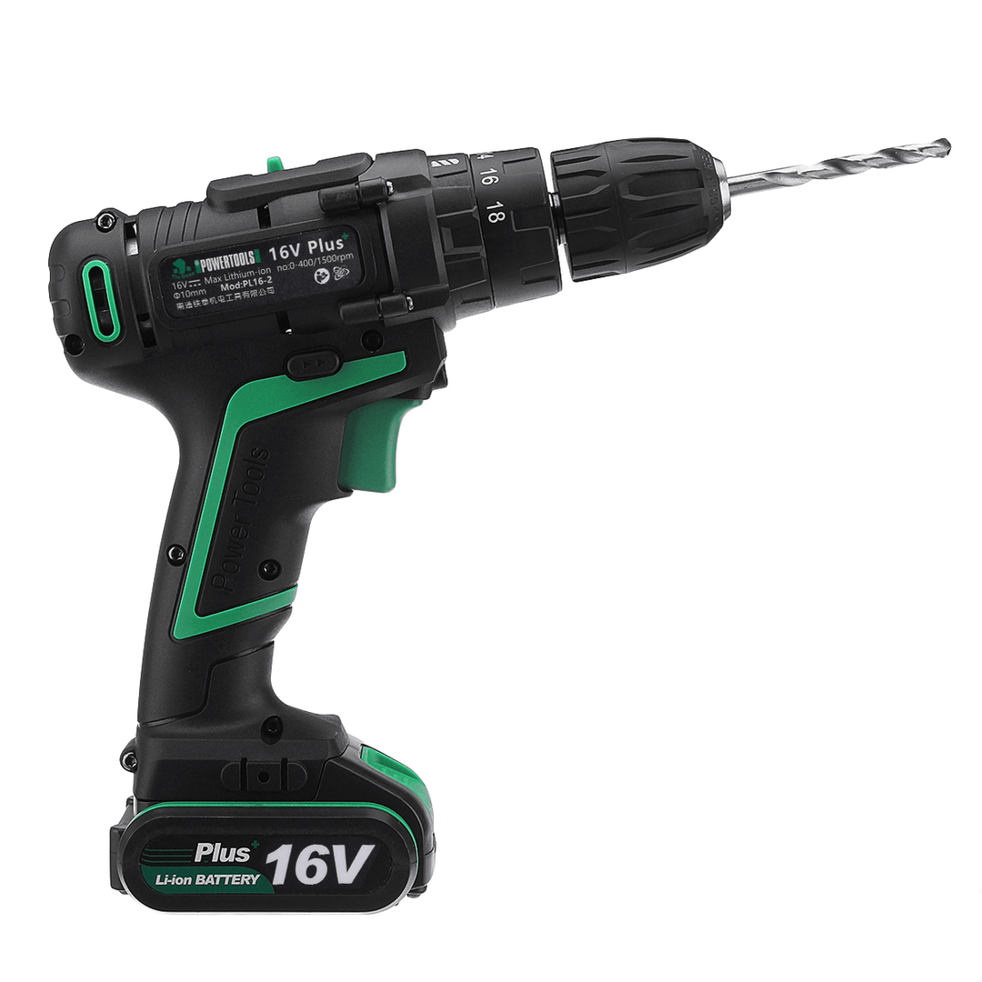 AC 100-240V Lithium Cordless Electric Screwdriver Screw Drill Driver Tool 1.5Ah 1 Charger 1 Battery - MRSLM