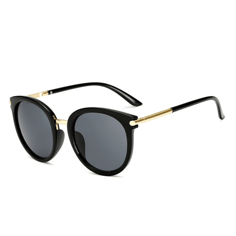 Woman Metal Frame Anti-Uv Outdoor Glasses High Definition Sunglasses - MRSLM