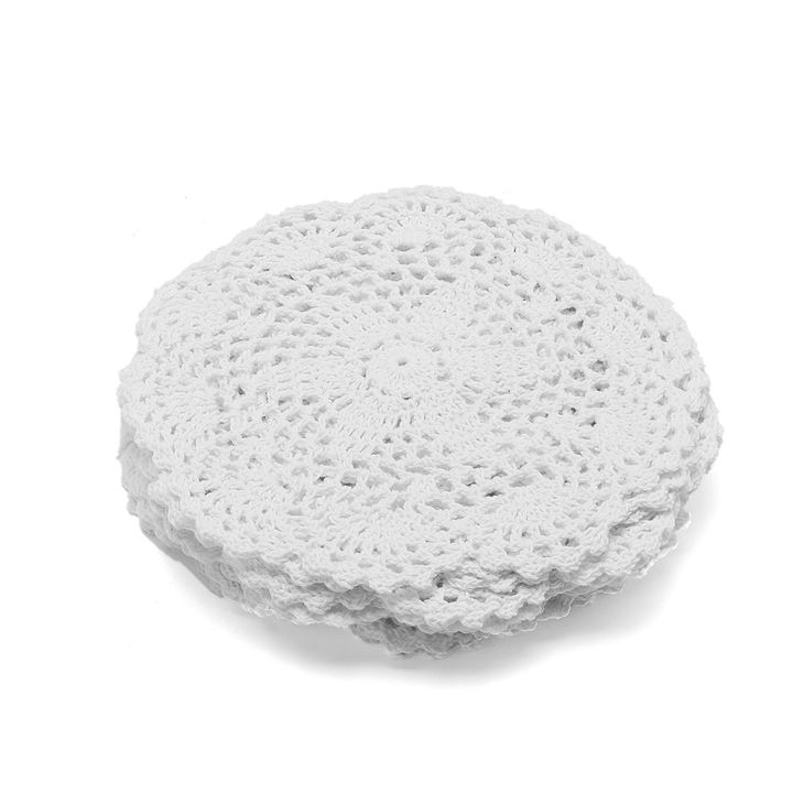 Floral Pattern Cotton Hand Crocheted Doilies Lace Doily - MRSLM