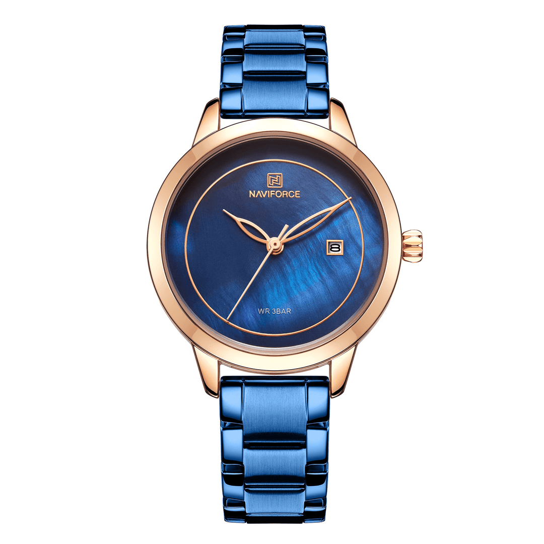 NAVIFORCE 5008 Elegant Design Women Wrist Watch Waterproof Date Display Quartz Watch - MRSLM