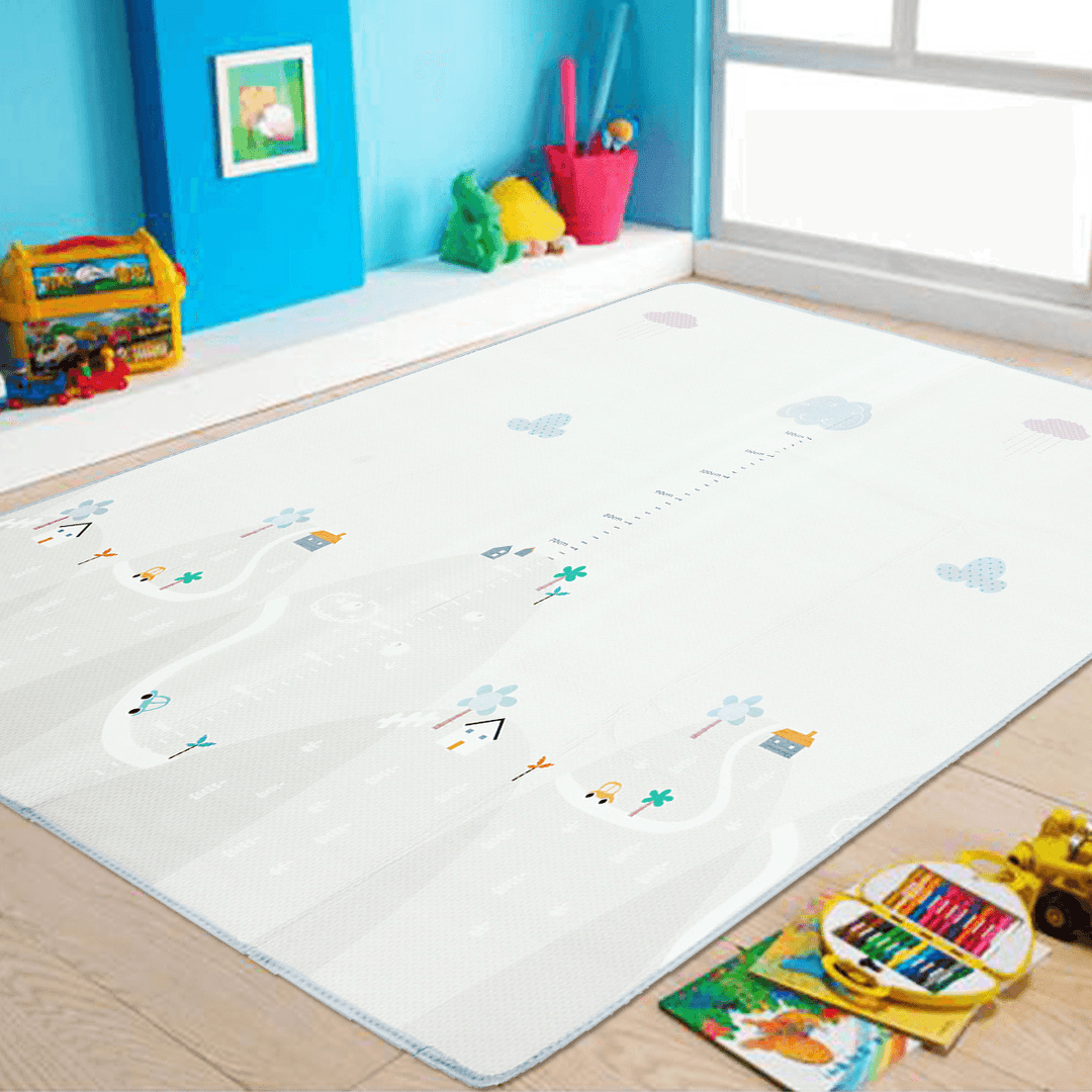 Baby Play Mat Toddler Playroom Activity Rug Nursery Dual Sided Carpet Blanket - MRSLM