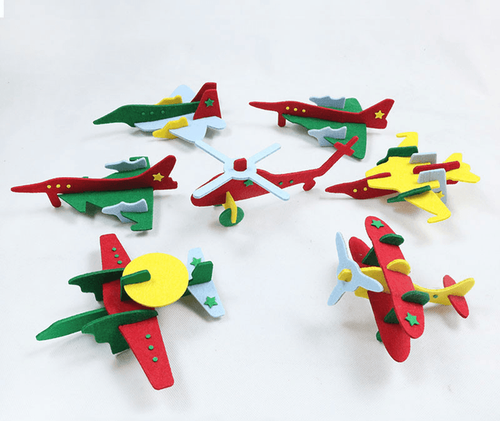 Children'S Handmade DIY Assembling Car and Airplane Model Material Package Educational Toys - MRSLM