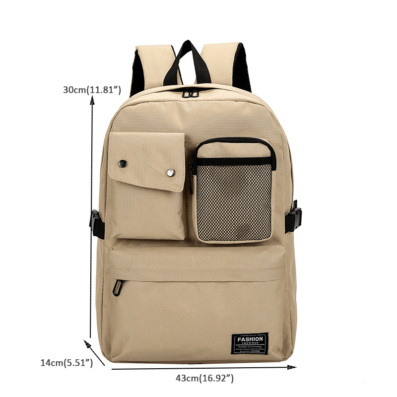 Outdoor Canvas Casual Large Capacity Backpack - MRSLM