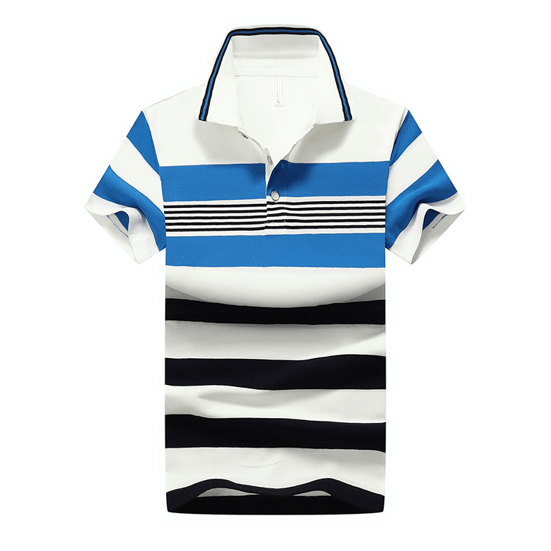 Men'S Cotton Polo Shirt Short Sleeve T-Shirt - MRSLM