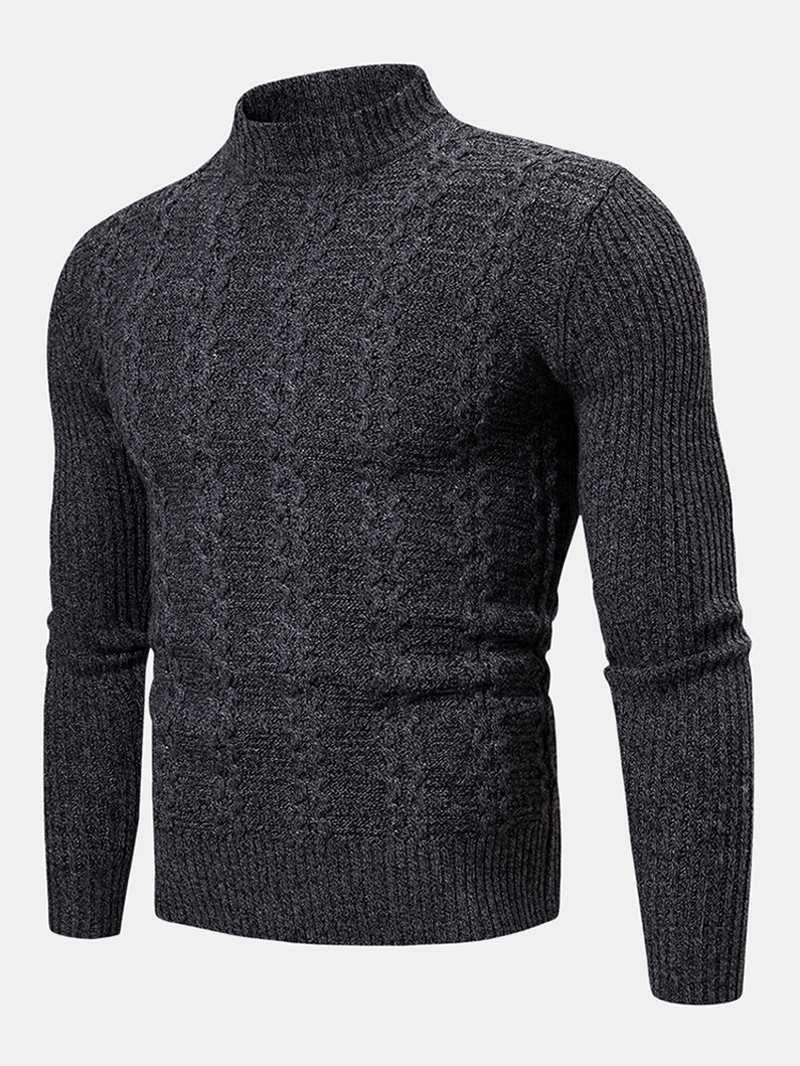 Men'S New Fashion Trend Twisted Long-Sleeved Casual Sweaters - MRSLM