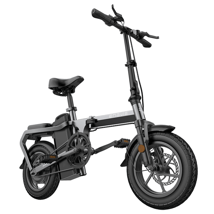 [US DIRECT] ENGWE X5 10Ah 48V 240W 14In Chainless Folding Electric Bike with Removable Battery 30Km/H Top Speed E Bike - MRSLM