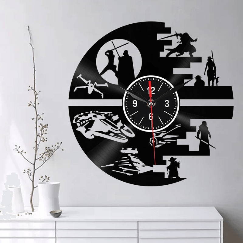 Emoyo EHJ94 Creative Wall Clock 3D Wall Clock Quartz Wall Clock for Home Office Decorations - MRSLM
