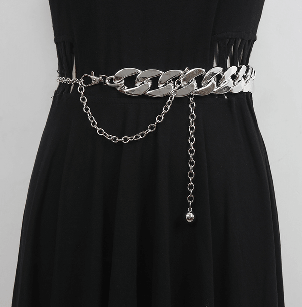 Metal Waist Chain Accessories Women'S Thin Belt Chain Trousers Chain - MRSLM
