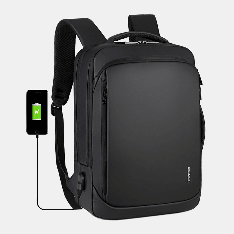 Men Large Capacity Multifunctional Loptop Backpack with USB Charging Port - MRSLM