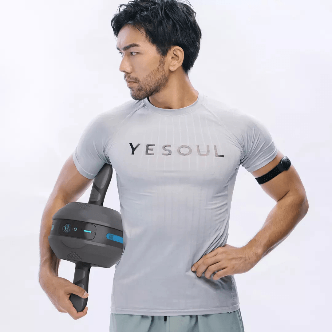 YESOUL LED Display Smart Abdominal Wheel Abs Roller Auto Rebound Yoga Wheel Abs Muscle Core Traning Equipment - MRSLM