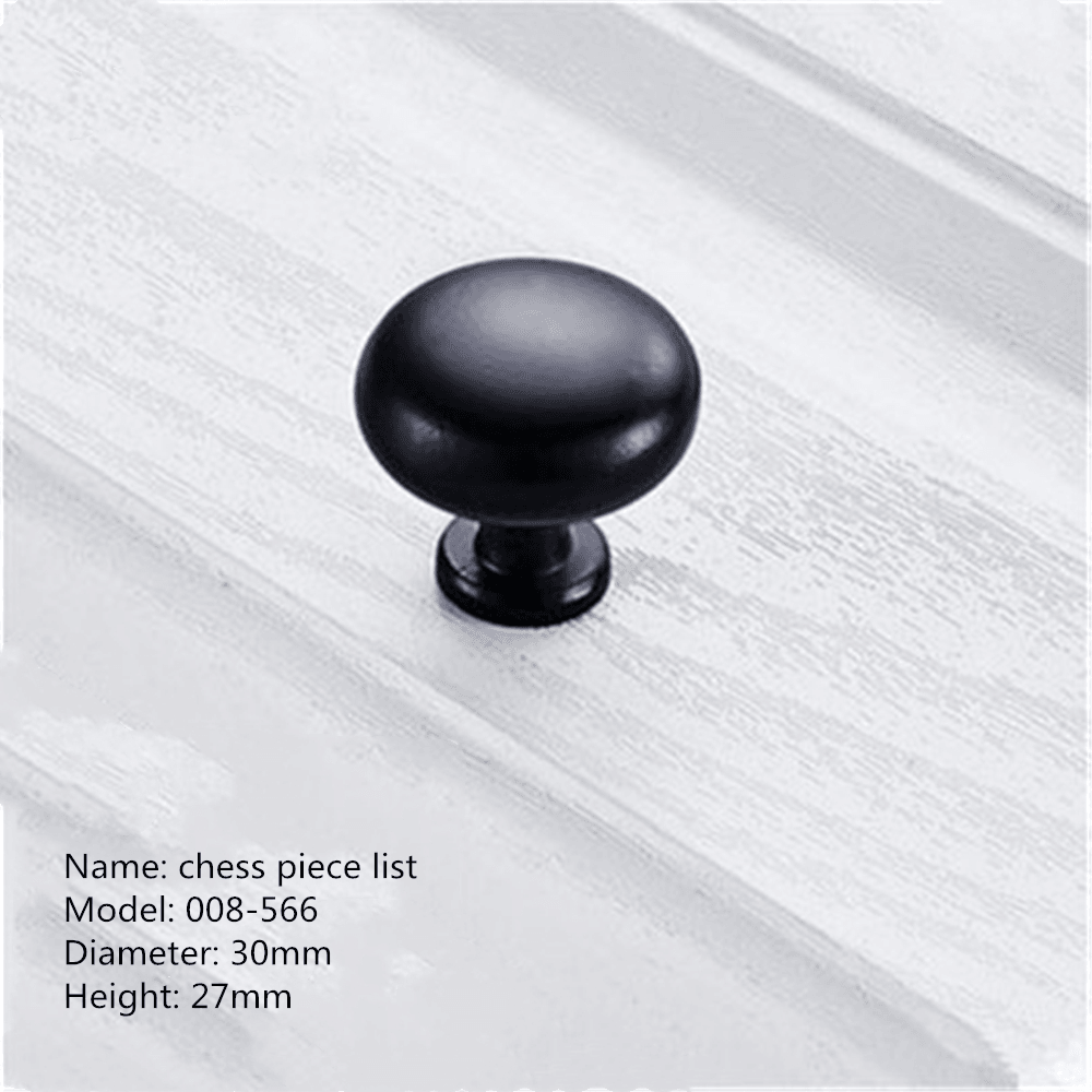 Aluminum Alloy Black Handles for Furniture Cabinet Knobs and Handles Kitchen Handles Drawer Knobs Cabinet Pulls Cupboard Handles Knobs - MRSLM