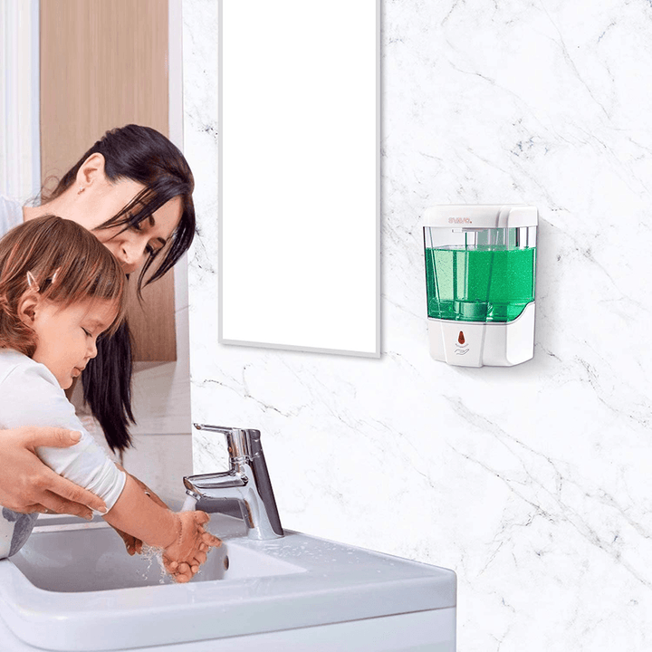 Xiaowei X9 800Ml Intelligent IR Sensor Liquid Soap Dispenser Hand Sanitizer Shampoo Body Wash Soap Container for Batehroom Kitchen Hotel Restaurant School Hospital - MRSLM