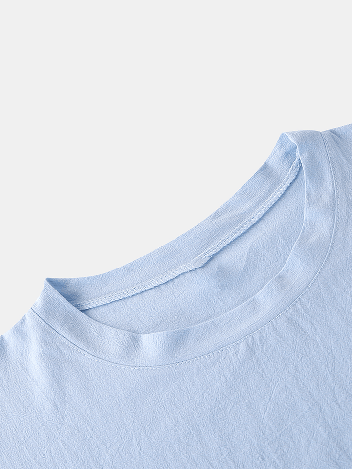 Mens Design Mushroom Print Short Sleeve Cotton T-Shirts - MRSLM