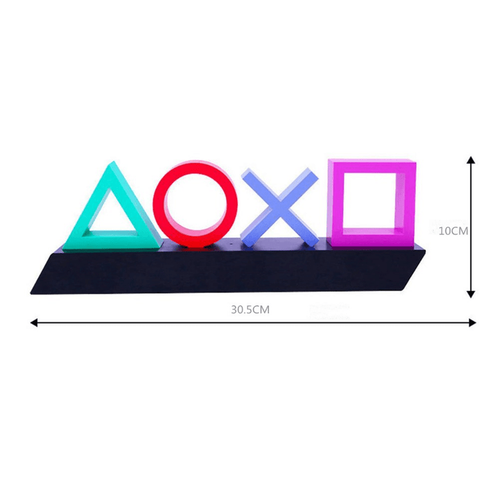 USB Neon Light Game Icon Lamp Voice Control Dimmable Bar Club KTV Wall Bar Atmosphere Decorative Commercial Lighting for PS4 - MRSLM
