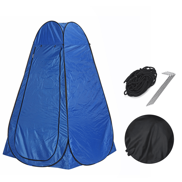 Single/Double Portable Pop-Up Tent Camping Toilet Shower Dressing Privacy Room Tent Waterproof - MRSLM