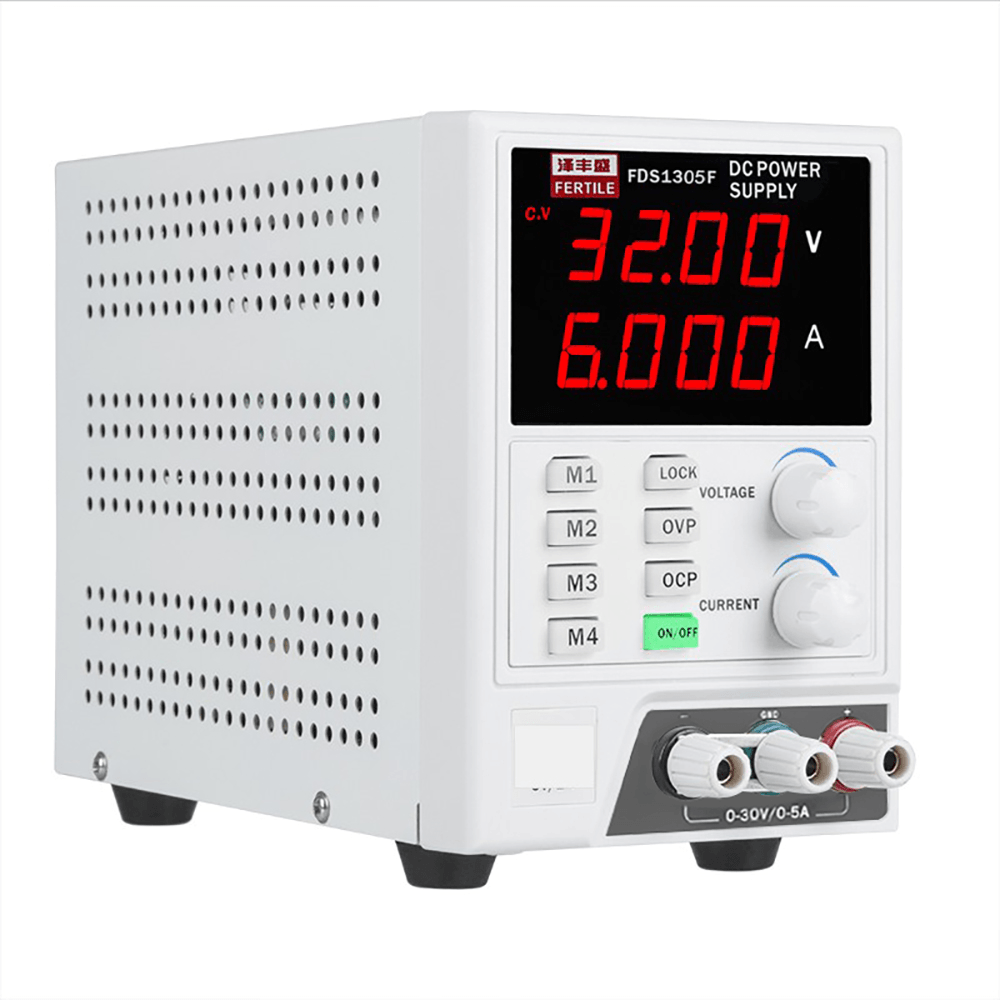 FERTILE FDS1305F Programmable 110V/220V 30V 5A DC Power Supply Variable Adjustable High Precision 4 Digits Display Switching Regulated Power Supply - MRSLM