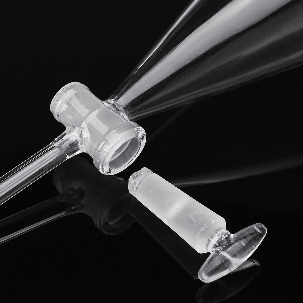 500Ml Pyriform Borosilicate Glass Separatory Funnel Pear Shape Glass Stopcock Laboratory - MRSLM