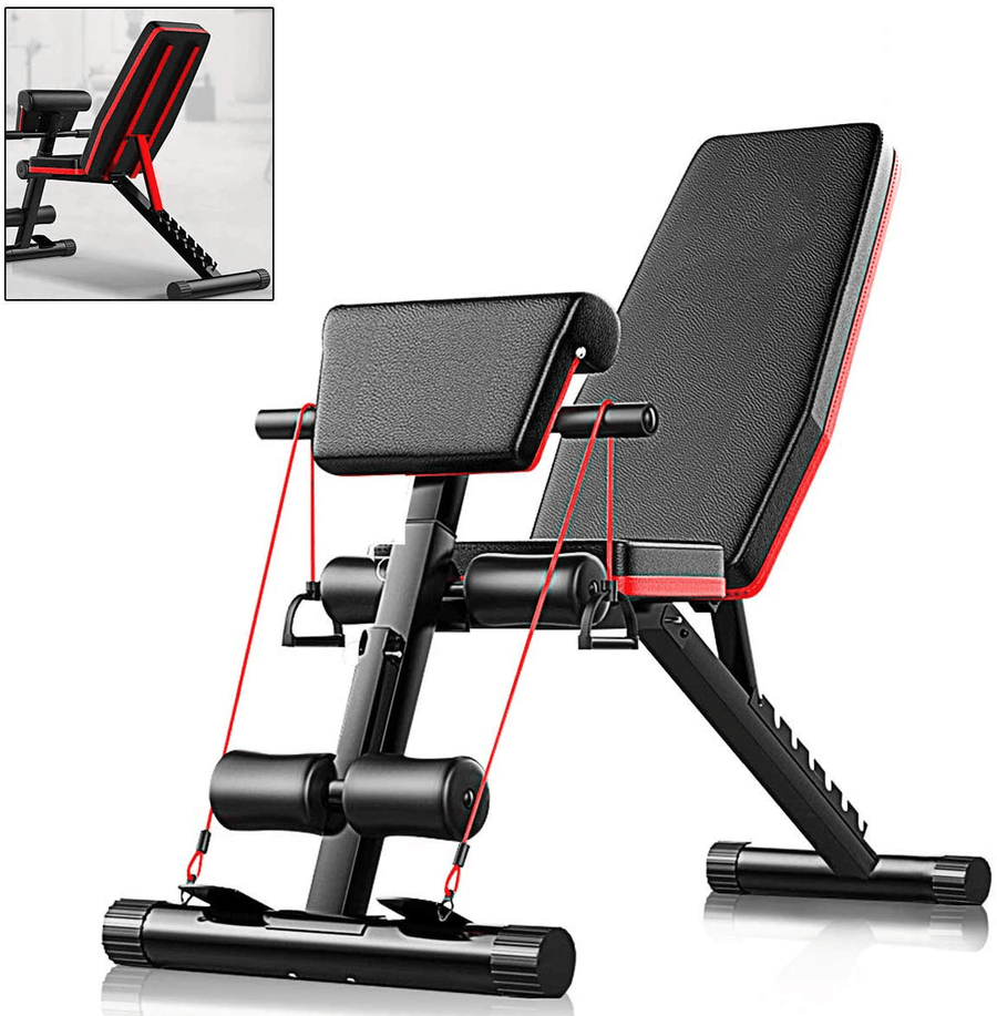 Bominfit WB1 5-In-1 Gym Bench Multifunctional Supine Board Foldable Abdominal Training Machine Bodybuilding Home Fitness Equipment - MRSLM