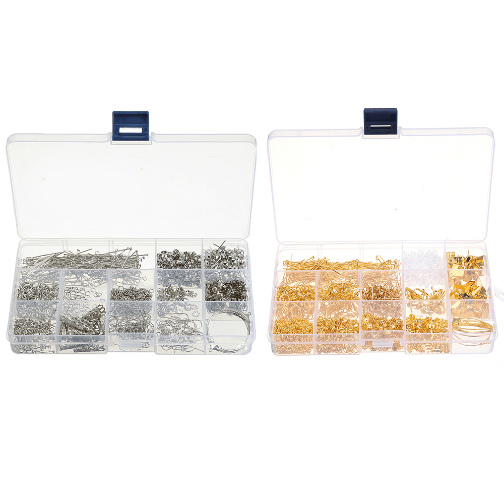 660Pcs/Set Jewelry Making Kit DIY Earring Findings Hook Pins Mixed Handcraft Accessories - MRSLM