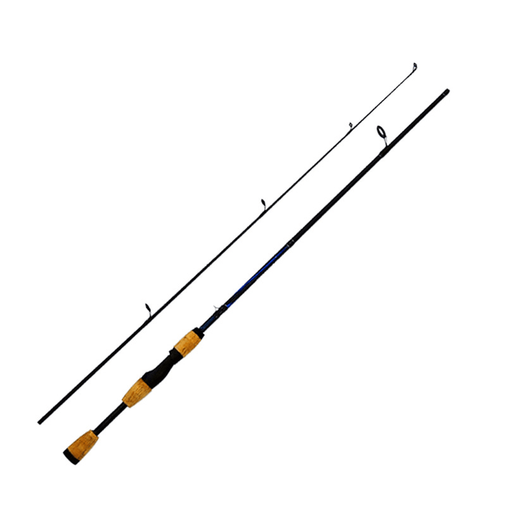 ZANLURE Carbon Fiber 1.8M 2 Section Spinning/Casting Fishing Rod Wooden Handle Fishing Pole - MRSLM