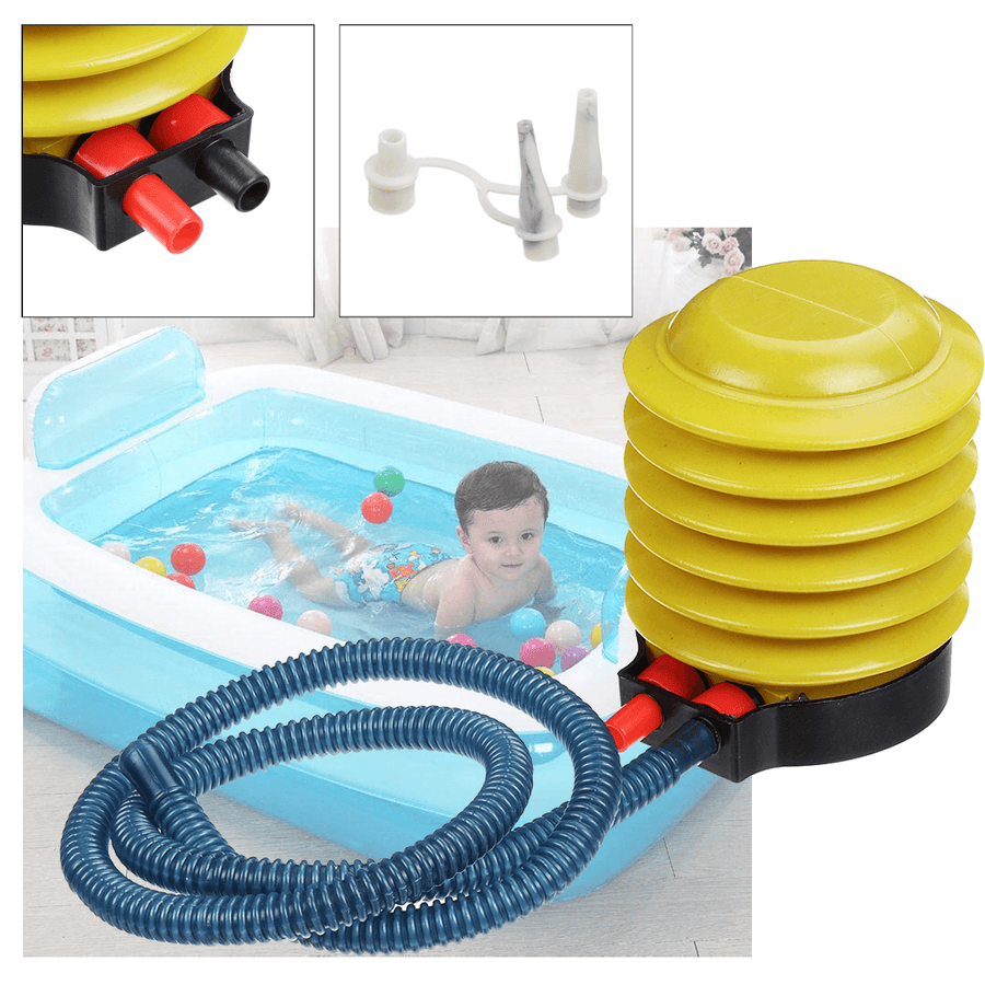 Big Port 4 Inch Plastic Manual Air Pump Inflatable Bed Pump Swimming Pool Swimming Ring Inflator Pump - MRSLM