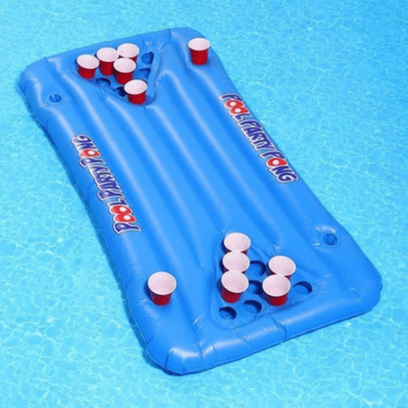 Swimming Pool Float Liquor Table Holder Pool Pond Inflatable Air Mattress for Home Sports Gam Party - MRSLM