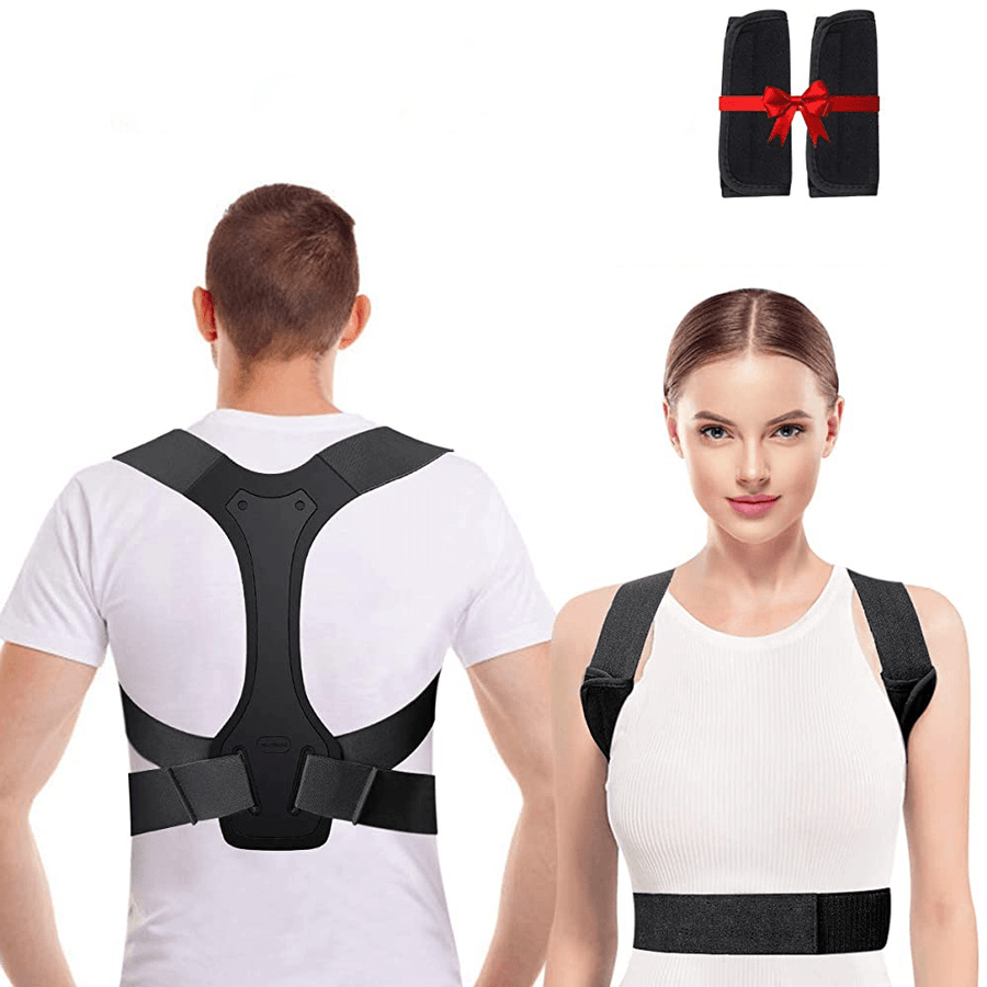 Adjustable Posture Corrector Back Support Shoulder Spinal Support Physical Therapy Health Fixer Tape for Men Women - MRSLM