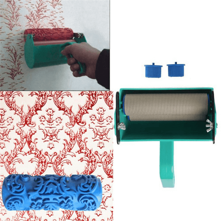 5 Inch Wall Decoration Paint Painting Machine Roller Brush Tool Sets 3D Pattern Wallpaper Room Decoration Painting Tools - MRSLM