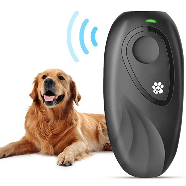 2 in 1 Adjustable Frequency Dog Barking Deterrent Devices Dog Training Device with LED Indicator - MRSLM
